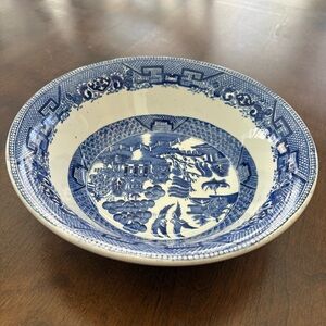 Blue Willow Vintage 8.5”,  2” Deep Bowl